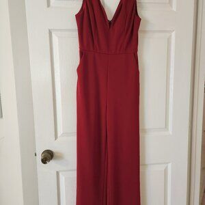 New Deep Burgundy Red Jumpsuit by Papaya Size M